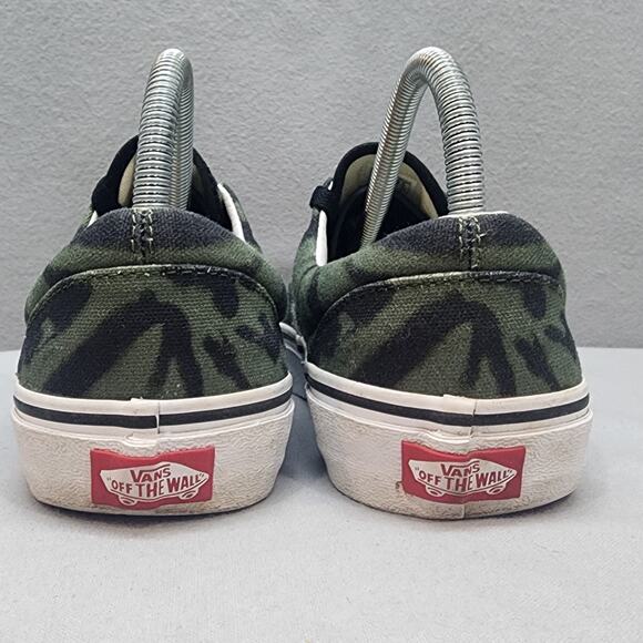 Vans OTW Green‎ & Black Tie Dye Swirl Skater Shoes Men Sz 7 Women Sz 8.5 - Picture 5 of 8